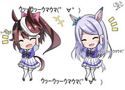 テイオー＆マックイーンでｳｯｰｳｯｰｳﾏｳﾏ(ﾟ∀ﾟ)