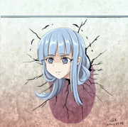 壁にハマって抜け出せない初風