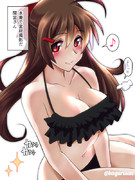 水着で宣材撮影だ間宮さん