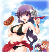 吉田清子さん水着イラスト