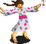 六実っ子をエグゼ調ドット絵にする