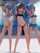 満更でもない両端二人