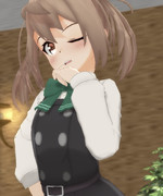 【MMD艦これ】「で、なに？ ふーん、いいけど」(へな羊式 満潮改二)