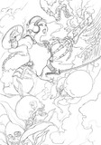 VS骸骨　線画
