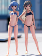 大潮と荒潮の水着