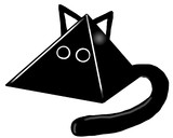 三角黒猫