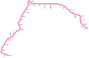 荒川線の路線図