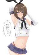 摩耶さまに島風の制服を着せてみた