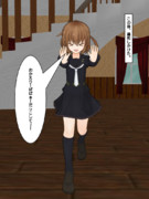 退院して帰ってきた司令官に抱っこされたいふみぃ(Case2)