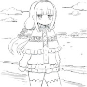 散歩するカンナ