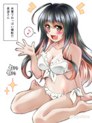 水着でおっぱい撮影だ長波さん