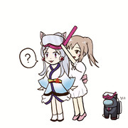 シュノーケル被せて遊ぶささらちゃん