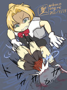 お互いに弾薬が尽きたので肉弾戦