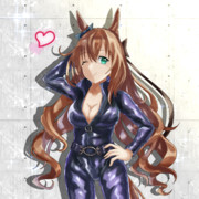 【ウマ娘絵】ライダースーツ姿がマブイでしょ？
