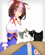 メイジョウさんとネコちゃん