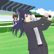 やきうのお手本を見せる樫本理事長代理