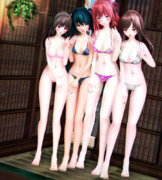 【今日のミクお姉さん】お姉さん達の ふとももなでなで…♡