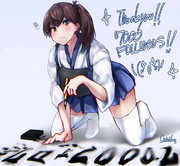 Twitter7000フォロワー記念イラスト加賀さん