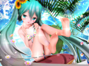 【ちびミクちゃん萌えリンク】足裏さんに なでなで…♡