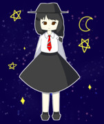 秘封俱楽部 宇佐見蓮子 デフォルメ【第17回東方Project人気投票支援】