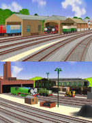 きかんしゃトーマス 高山鉄道の機関庫ステージ