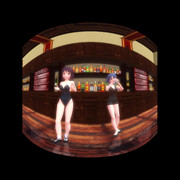 【VRMMD】カクテルを作る的場さんの横で胸をアピる新谷さん