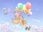 淡い夢空に舞う少女+円盤