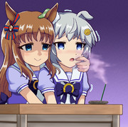 お香で遊ぶグラス