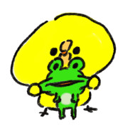 カエルとヒヨコ