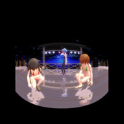 【VRMMD】夜半に両肩出して３人で右肩の蝶