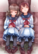 創作百合　二人の昼寝　その３