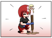 お寺の前のヤマビコさん　・４６日目