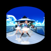 【VRMMD】涼風と五月雨でモザイクロールReloaded