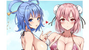 水着　青娥娘々＆華扇さん　おまけｃｇのサンプル