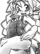 ふつうのスク水ドワ子