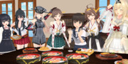 【MMD艦隊通信】イベントの合間の お祝いパーティ♪