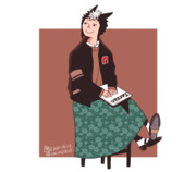 スカート私服のライアン