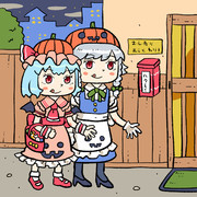 庶民のハロウィンを楽しむレミリアお嬢様