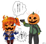 かぼちゃVSかぼちゃ