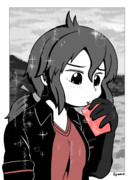 光る液体を飲むかばんさん