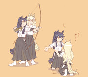 【ウマ娘】ブライアンとハヤヒデ～弓道～