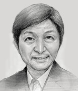 追悼似顔絵：ナポレオンズ・パルト小石さん