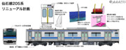 もしも仙石線205系がリニューアル工事されるとしたら?