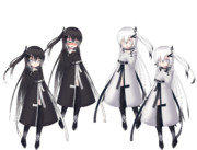 お持ち帰りオーケーの幼女風なアリアルとミリアル立ち絵VER.多分1.25くらい