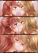 創作百合　❤️百合キス❤️　その１