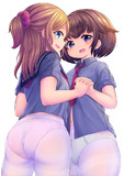 ダブル白タイツ