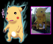 世界的に人気の光るネズミ描いたよ～～上手く描けたから褒めて～～♪