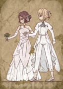 【壁画】イザベラとヴァイオレット
