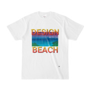 Tシャツ | ホワイト | DESIGN_BEACH斬
