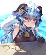 どぼーんした甘雨ちゃん